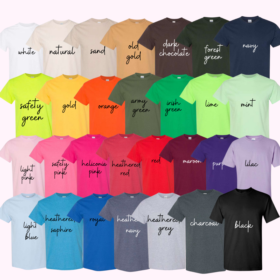 Gildan shirt colors hotsell