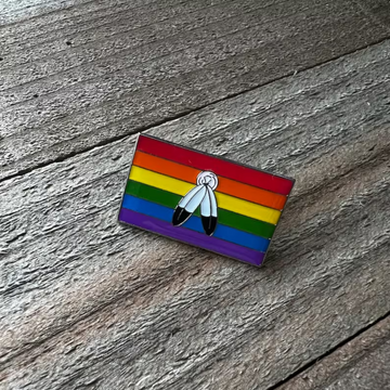 Enamel Pin, 2 Spirit Pride Flag, LBGTQ
