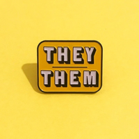 Enamel Pin, Pronouns, She/Her, He/Him, They/Them, She/They, He/They