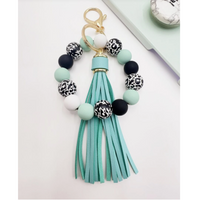 Silicone Wristlet, Spotted Beads