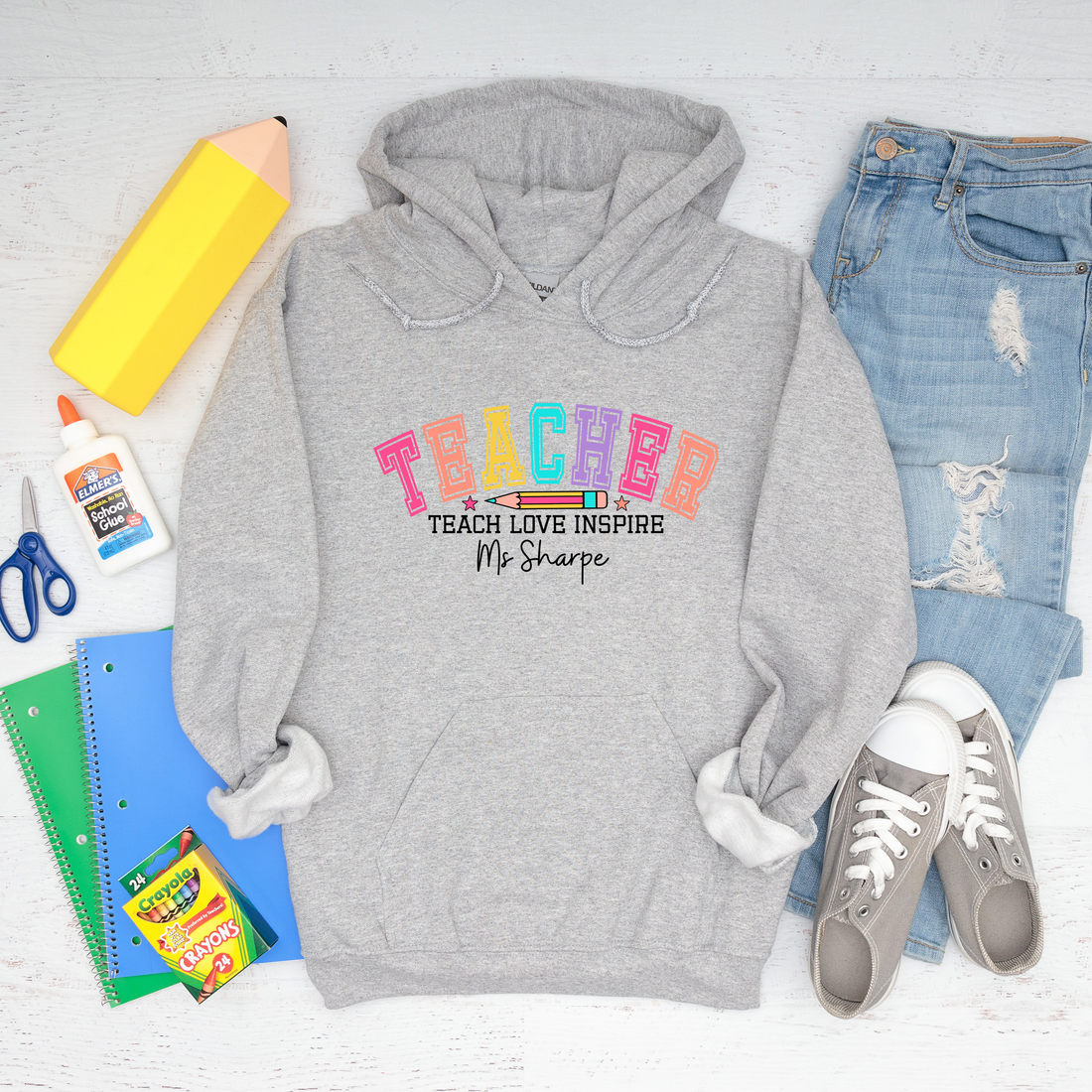 Hoodie, Teacher Gift, Varsity Teacher