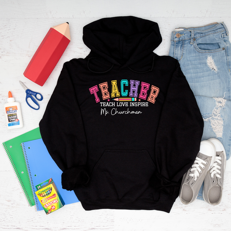 Hoodie, Teacher Gift, Varsity Teacher