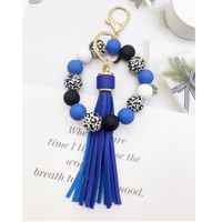 Silicone Wristlet, Spotted Beads