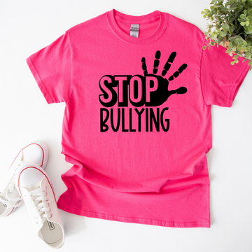 T-Shirt, Pink Shirt Day, Stop Hand Print, Anti Bullying