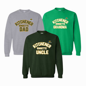 Kitchener Ringette Sweatshirt, Mom / Dad / Grandma / Grandpa / Etc