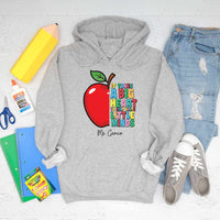 Hoodie, Teacher Gift, Apple It Takes a Big Heart