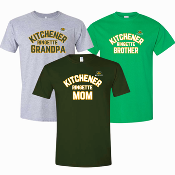 Kitchener Ringette T-Shirt, Mom / Dad / Grandma / Grandpa / Etc