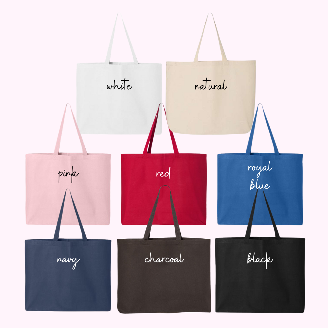 Custom Tote Bag, 25L Jumbo Tote