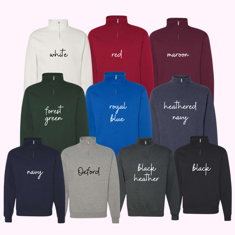 Custom Unisex Quarter-Zip Sweatshirt,  Nublend®