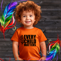 Toddler T-Shirt, Orange Shirt Day, Every Child Matters. Indigenous Reconciliation