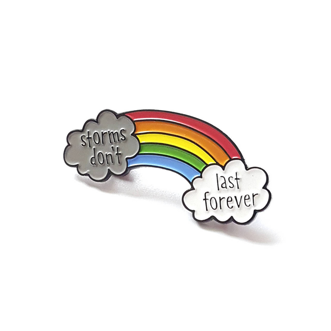 Enamel Pin, Storms Don't Last Forever, Mental Health